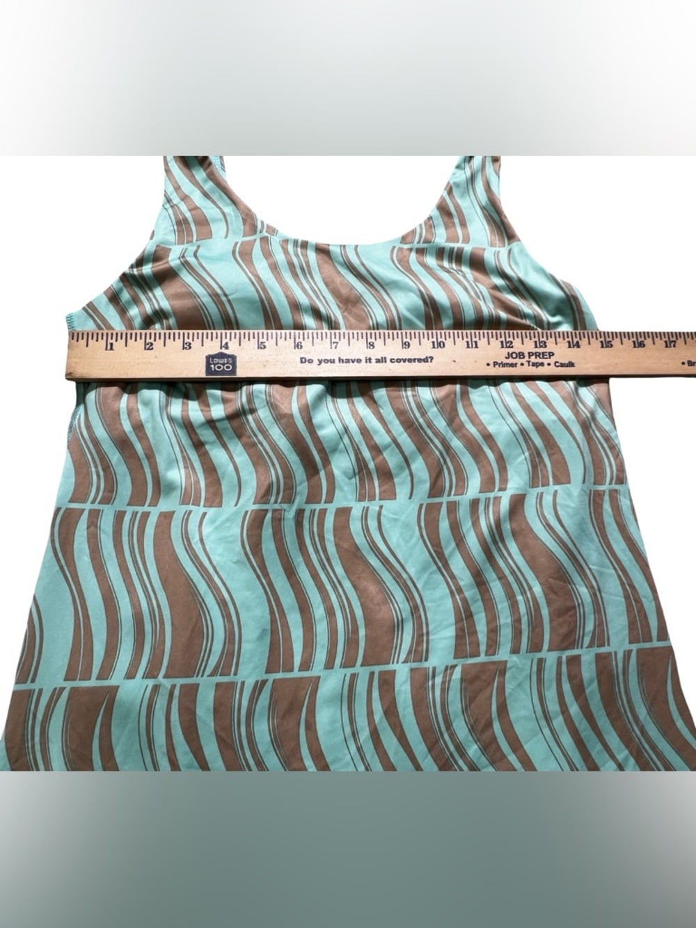 Ideology tennis Dress Ice Mint Brown Print Built-In jumper romper Shorts small‎ - Picture 4 of 12